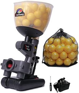 Furlihong 692BH Baseball Pitching Machine, Use Ping Pong Size Training Balls for Visual Acuity and Hitting Accuracy Improvement, Powered by Batteries or AC Power, Includes 60 pcs Balls