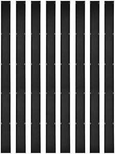 EHHLY 8PCS 94" Snowmobile Trailer Ski Guides (No Screws), 62 Ft Total Length, Snowmobile Ski Carbide Glide Protectors, Snowmobile Trailer Accessories, Each 94"x6.5"x0.375", Black