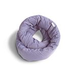 Huzi Infinity Pillow - Travel Neck Pillow - Versatile Soft 360 Support Scarf - Machine Washable - Home Travel Flight Road Trips (Purple)