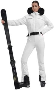 GSOU SNOW Ski Suit Women Snowsuit Slim One Piece Jumpsuit Snow Jackets Waterproof Winter Windproof Outdoor Sports Warm