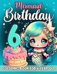 Mermaid Birthday Coloring Book For 