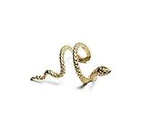 Gold/Silver 925 Sterling Silver Snake Conch Ear Cuff (Gold Right)