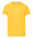 Fruit of the Loom Plain Childrens Sunflower T Shirt All Ages (Age 7-8)