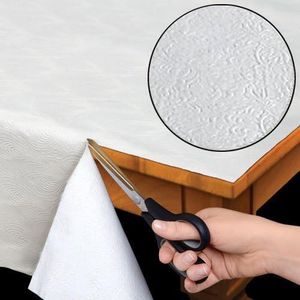 Home Bargains Plus Quilted Table Pad Protector with Flannel Backing - Cut to Fit (52" x 168") White