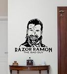 Razor Ramon Decal Vinyl Wall Sticker Wrestling Sign Wall Decor Wrestler Poster Wall Art Mural Stencil Print 2535