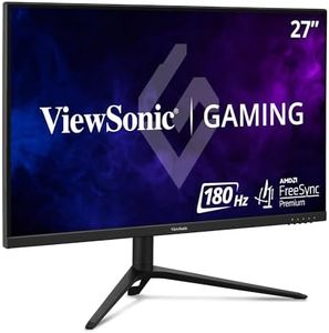 ViewSonic VX2728J 27 Inch FHD 1080p Fast IPS Gaming Monitor with 180Hz, 0.5ms MPRT, AMD FreeSync Premium, VESA, HDR10, Ergonomics, HDMI & DP, Speakers