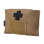 IDOGEAR Blow-Out Medical Pouch Small Tactical Medic Pouch First Aid LBT9022 Style Empty Seal Medical Bag 500D Nylon (D:Coyote Brown)