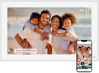 15.6" Frameo Digital Picture Frame WiFi, 1920x1080 IPS FHD Touch Screen Large Electronic Photo Frames, Send Photos from Your Phone from Anywhere, Best Gifts for Parents and Grandparents