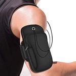 MODERN IN Armband for Running Water Resistant Washable Mobile Holder Arm Band for Fitness Gym Outdoor Sports, Armband for All Smart Phones - Deep Black