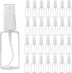 60Pack 1 Oz Mini Spray Bottle Fine Mist Spritzer Bottles Reusable Perfume Refillable Bottle Travel Size Mist Bottle Sprayer Empty Plastic Spritz Bottle for Household Use, Essential Oil, Hair Sprayer