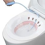 DEANIC Sitz Bath for Postpartum Care,Hemorrhoids, Collapsable Yoni Steam Seat for Toilet Seat (Pink)