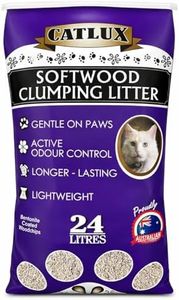 Catlux Light Clumping Cat Litter, 24L, Natural Softwood, Pine Scent