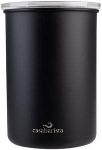 Casabarista Stainless Steel Vacuum Coffee Canister 1.3L - Black