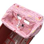 Shopping Cart Cover | High Chair and Grocery Cart Cover for Babies, Kids, Infants (Pink Fish)