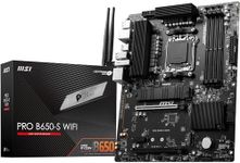 MSI PRO B650-S WiFi Motherboard, ATX - Supports AMD Ryzen 7000 Series Processors, AM5 - DDR5 Memory Boost 6000+MHz/OC, 2 x PCIe 4.0 x16, 2 x M.2 Gen4, Wi-Fi 6E