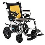 UELEGANS Deluxe Electric Wheelchair Motorized Fold Foldable Power Wheel Chair, Lightweight Folding Carry Electric Wheelchair, Powerful Dual Motor, Suitable for Elderly And Disabled