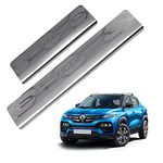 GFX Car Door Sill Guard - Stainless Steel, Protects Painted Edges from Scuffs or Scratches Compatible with Kiger Set of 4Pcs (After-Market) Model - 2021