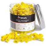 Wirefy 120 PCS T Tap Wire Connectors - Quick Splice Wire Connectors - Quick Disconnect Wire Taps - 120 PCS - Yellow 12-10 AWG