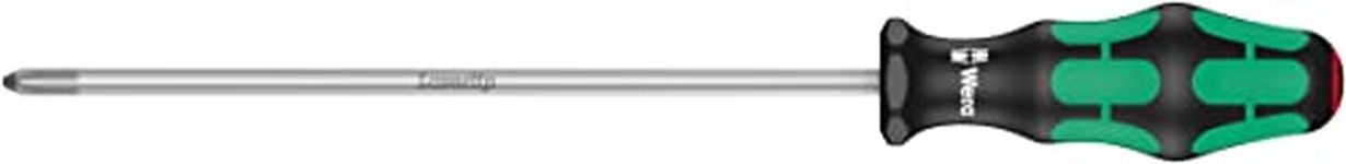 Wera 05008725002 Kraftform Plus 350 PH Phillips Screwdriver, Lasertip, PH 2 Head, 8-Inch Blade Length