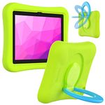 PEPKOO Kids Case for Fire HD 8 Fire HD 8 Plus Tablet - 10th Generation 2020 Release, Lightweight Flexible Shockproof, Folding Handle Stand Cover for Amazon Kindle Fire HD 8 / HD 8 Plus (Green Blue)