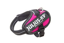 Julius-K9, 16IDC-DPN-B2, IDC Powerharness, dog harness, Size: Baby 2, Dark Pink