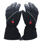 SAVIOR HEAT Heated Gloves for Men Women, Rechargeable Electric Heated Gloves, Heated Skiing Gloves and Snowboarding Gloves for Camping Motorcycle