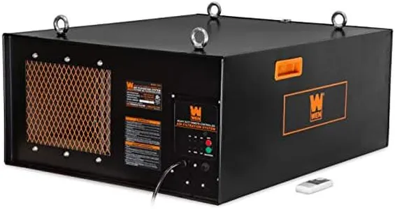 WEN 3417 3-Speed Remote-Controlled Industrial-Strength Air Filtration System (556/702/1044 CFM)
