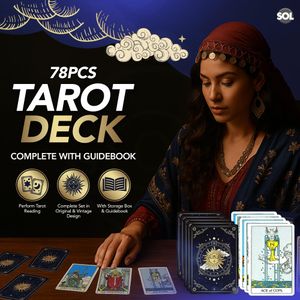 SOL Tarot Card Deck, 78-Piece Set – Classic Divination Cards