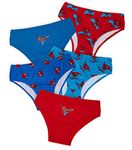 Marvel Boys Pants 5 Pack Cotton Briefs Avengers Spiderman Superhero Teenagers Toddlers Boys Underwear Soft Breathable Hulk Iron Man Captain America Underpants (Blue/Red Spiderman, 7-8 Years)