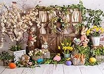 LYCGS 7X5ft Spring Easter Backdrop 