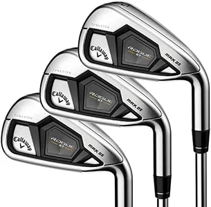 Callaway Golf Rogue ST Max OS Iron Set (Right Hand, Graphite Shaft, Regular Flex, 5 Iron - PW, Set of 6 Clubs)