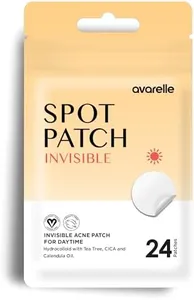 AVARELLE Invisible Acne Spot Patch (24 Count) Ultra Thin Hydrocolloid Spot Sticker for Day Time Acne l For Covering Zits & Blemish with Calendula, Rosehip Seed, Vegan, Cruelty Free