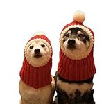 NACOCO Christmas Dog Hat Crocheted 