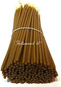 100 Natural Pure Beeswax Taper Candles 9 Inch Tall Church Jerusalem Holy Land Scented Candle Gift Box