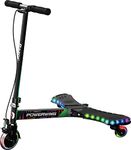Razor PowerWing Lightshow Caster Scooter – Multi-Color LED Lights with 5 Animated Light Modes, Inclined Casters for Drifting and Spinning
