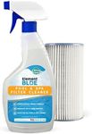 Element Blue - Filter Cleaner Spray - Great for Pools and Spas - Eliminates Sunscreen, Oils, Lotion, and Organic Matter - Compatible with All Sanitizers (32 oz)