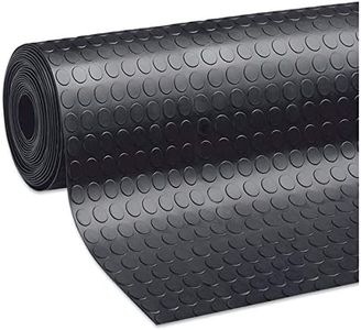 Tappeto Gomma Antiscivolo Copri Pavimento Al Metro H120 Cm Spessore 3mm Nero Robusto Su Misura mod.ZERBINO BOLLE GOMMA AL METRO