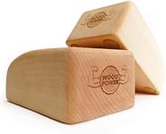 WOODPOWER® BalanceBlocks(Original & Contour) I Handstand Blocks & Yoga Block in One - Support Your Wrists During Bodyweight Training, Gymnastics, Acrobatics, Yoga (Pack of 2) (Comfort Edition)