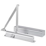 Sophia Medium/Heavy Duty Commercial Door Closer DK8000 Automatic Door Closer, Adjustable Size 1-6 Hydraulic Door Closer Hinge for Heavy Traffic Areas, Grade 1 - ADA Compliant & UL Listed, Silver