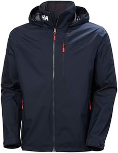 Helly Hansen Men's Crew Hooded Jacket, Navy, Large