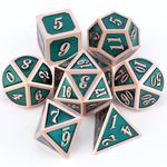 Haxtec Metal DND Dice Set D&D Polyhedral RPG Dice for Dungeons and Dragons Gift TTRPG