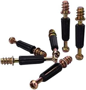 Cam Screws for IKEA Part #118331 (Billy, BRIMNES, HEMNES, MALM) Furniture Cam Lock Screw, 50 PCs M6 x 42 mm Self Taping Furniture Fasteners, Repair Spare Parts Screw