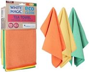 White Magic Eco Cloth Tea Towel (Pack of 3), 50 x 70 cm, Citrus