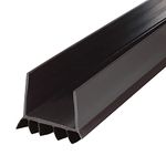 M-D Building Products 43337 36-inch Brown Vinyl U-Shape Cinch Slide-On Under Door Seal, Brown