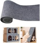 Cat Scratching Mat 78.7"x15.8" Self-Adhesive Cat Scratch Furniture Protector Trimmable Climbing Carpet Cat Scratching Pad Furniture Protector for Wall, Door, Steps, Shelf, Cat Trees