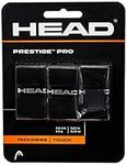 HEAD Prestige Pro Racquet Overgrip - Tennis Racket Grip Tape - Black, 3 Pack