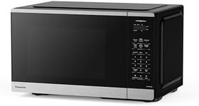 Panasonic NNSB42QSC Compact 900 W High Power Microwave Oven, 7 Auto Cook Menus, 0.9 cft. Interior Capacity, Child Lock, Stainless Steel, Black