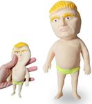 Trump Swimsuit Decompression Dough Ball with Swimming Trunks, Sand-Filled Squishy Fidget Toys Stress Relief Toy Stress Toys Donald Trump mercha（Swimming Trunks are Random in Color）