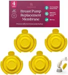 Nurse & Nourish [4 Pack] Membranes for Medela Personal Fit Flex Connector Used with Medela Pump in Style Pump, Medela Freestyle Flex Breast Pump, Medela Swing Maxi Pump, Medela Pump Parts Solo Pump