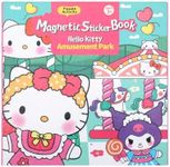 KILUODIY Magnetic Sticker Books for Kids Ages 4-8, Hello Kitty Puzzles for Toddlers 3-5, Travel Puzzles DIY Dress-up Game Activity Books, Learning Quite Book Cute Kawaii Stickers Toys for Girls Gifts